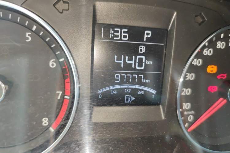 Used Volkswagen Polo 2016 1.6L Automatic Comfort Model Odometer Close Up