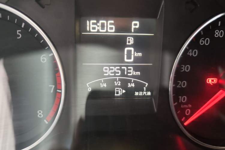 Used Volkswagen Polo 2016 1.6L Automatic Comfort Model Odometer Close Up