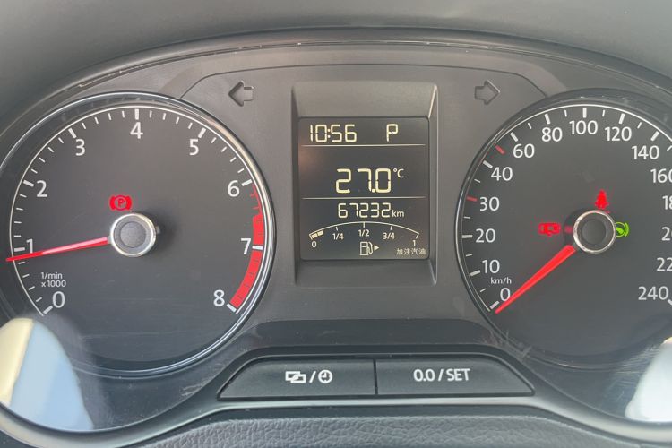 Used Volkswagen Polo 2016 1.4L Automatic Trendy Model Odometer Close Up