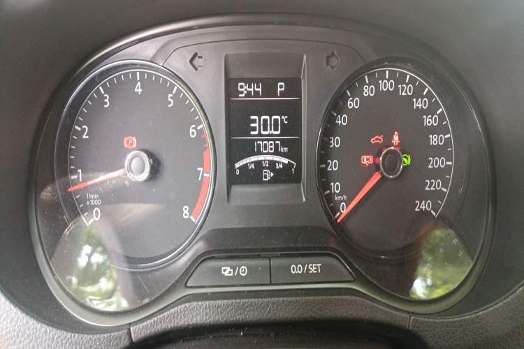 Used Volkswagen Polo 2016 1.4L Automatic Trendy Model Odometer Close Up