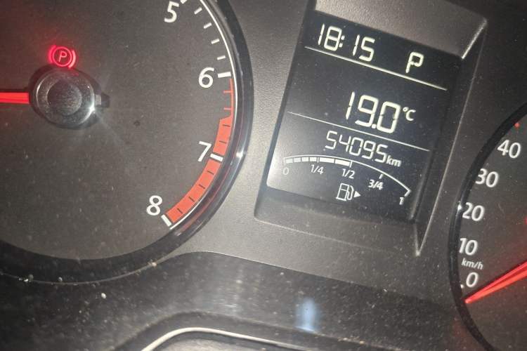Used Volkswagen Polo 2016 1.4L Automatic Trendy Model Odometer Close Up