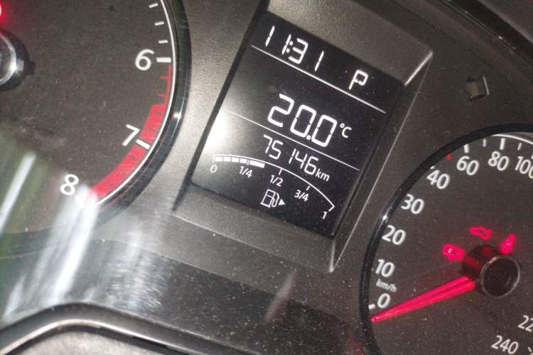Used Volkswagen Polo 2016 1.4L Automatic Trendy Model Odometer Close Up