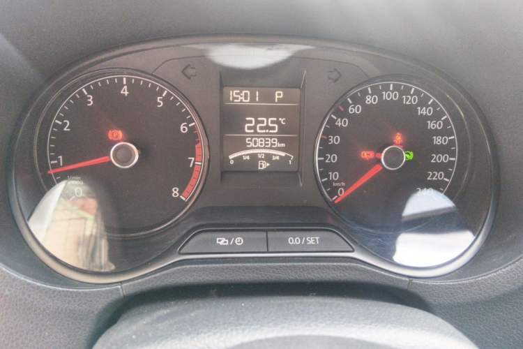 Used Volkswagen Polo 2016 1.4L Automatic Trendy Model Odometer Close Up