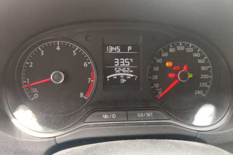 Used Volkswagen Polo 2016 1.4L Automatic Trendy Model Odometer Close Up