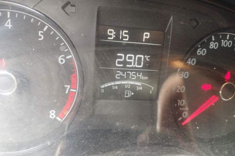 Used Volkswagen Polo 2016 1.4L Automatic Trendy Model Odometer Close Up