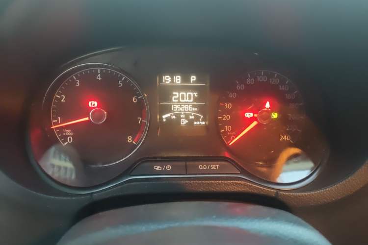 Used Volkswagen Polo 2016 1.4L Automatic Trendy Model Odometer Close Up