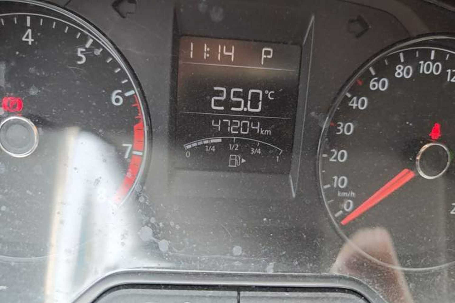 Used Volkswagen Polo 2016 1.4L Automatic Trendy Model Odometer Close Up