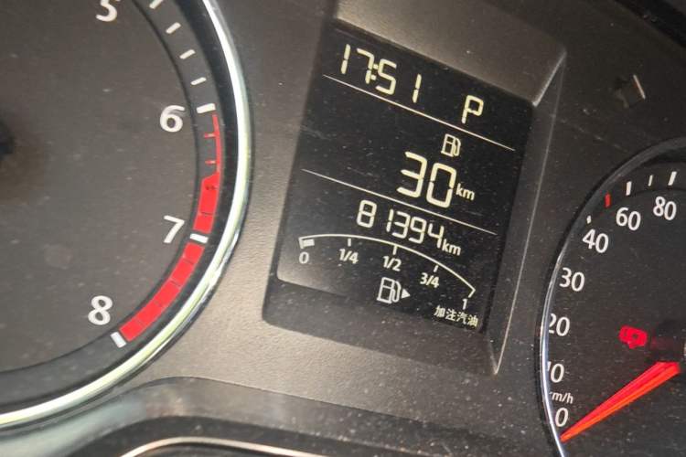 Used Volkswagen Polo 2016 1.6L Automatic Comfort Model Odometer Close Up