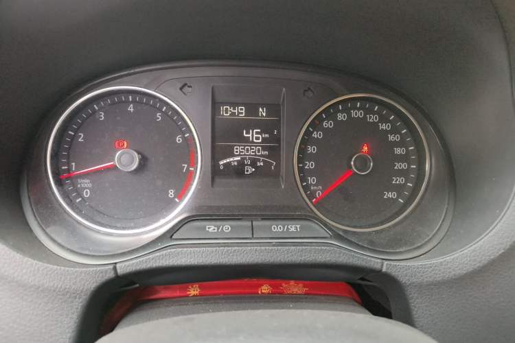 Used Volkswagen Polo 2016 1.6L Automatic Comfort Model Odometer Close Up