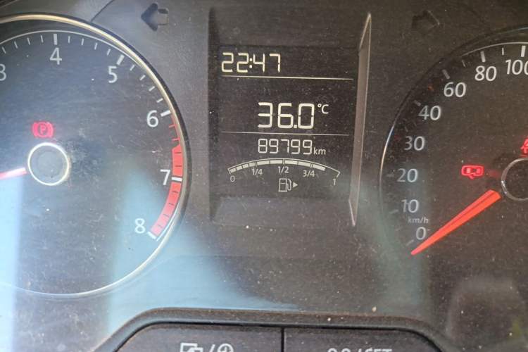 Used Volkswagen Polo 2016 1.4L Manual Fashion Model Odometer Close Up