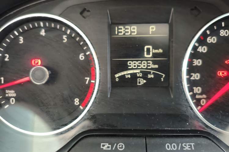 Used Volkswagen Polo 2016 1.6L Automatic Luxury Model Odometer Close Up