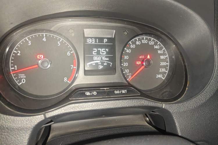 Used Volkswagen Polo 2016 1.4L Automatic Trendy Model Odometer Close Up