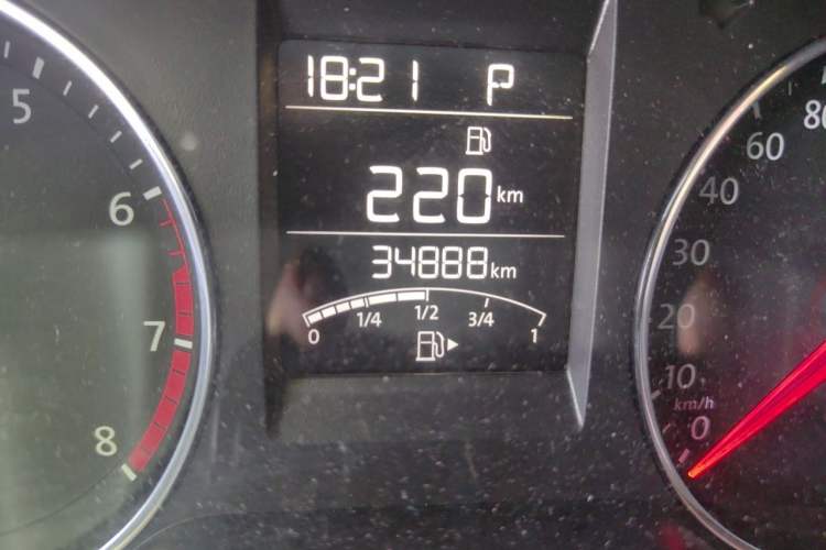 Used Volkswagen Polo 2016 1.6L Automatic Comfort Model Odometer Close Up