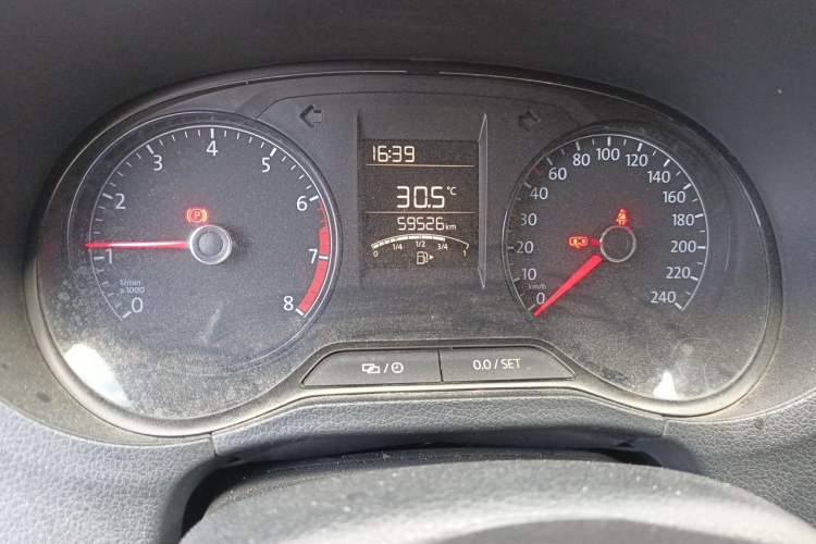 Used Volkswagen Polo 2016 1.4L Manual Fashion Model Odometer Close Up
