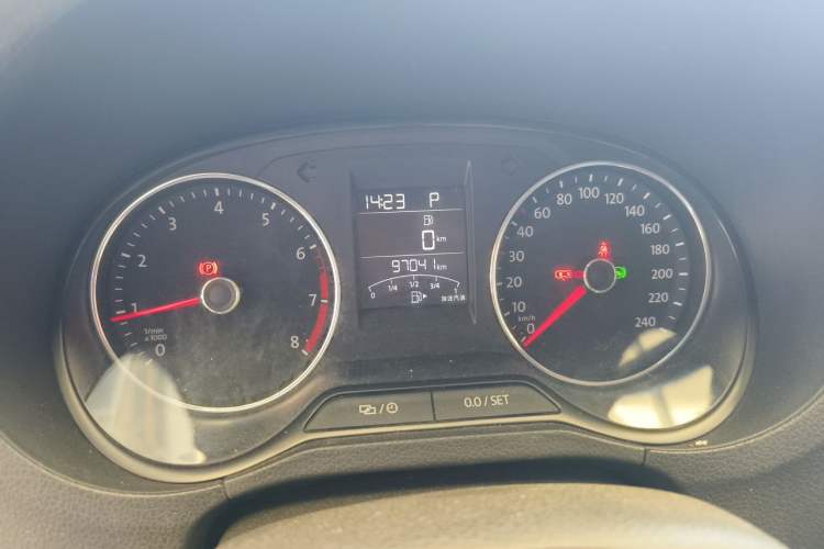 Used Volkswagen Polo 2016 1.6L Automatic Comfort Model Odometer Close Up