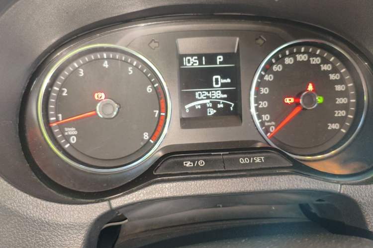 Used Volkswagen Polo 2016 1.6L Automatic Comfort Model Odometer Close Up