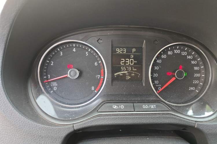 Used Volkswagen Polo 2016 1.6L Automatic Comfort Model Odometer Close Up