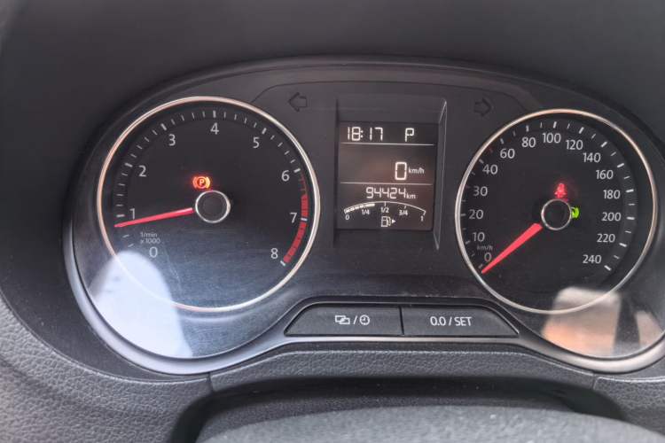 Used Volkswagen Polo 2016 1.6L Automatic Comfort Model Odometer Close Up