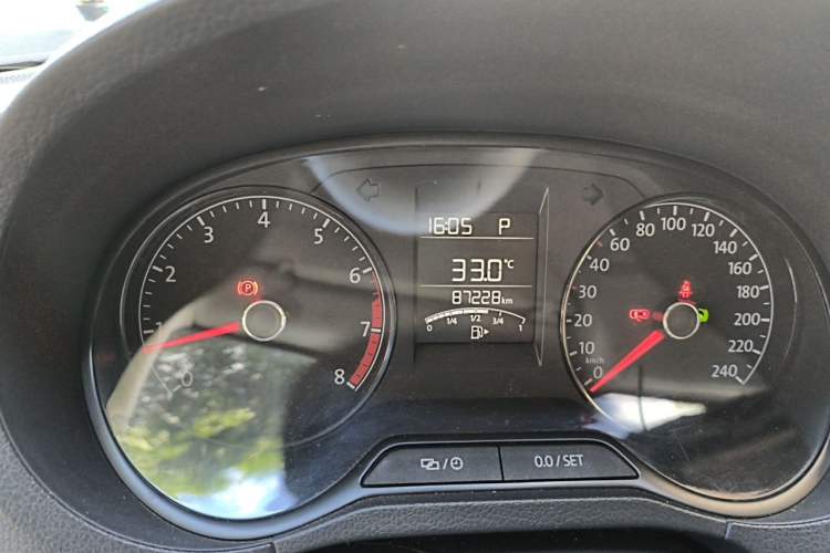 Used Volkswagen Polo 2016 1.4L Automatic Trendy Model Odometer Close Up