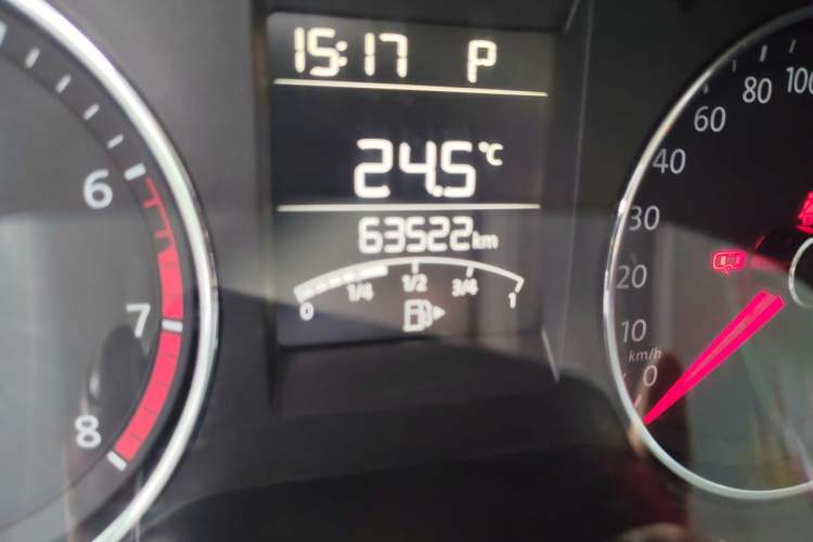 Used Volkswagen Polo 2016 1.6L Automatic Comfort Model Odometer Close Up