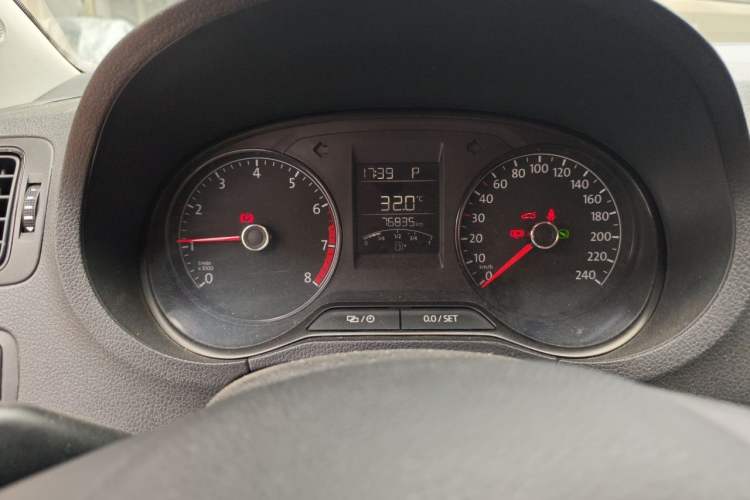 Used Volkswagen Polo 2016 1.4L Automatic Trendy Model Odometer Close Up
