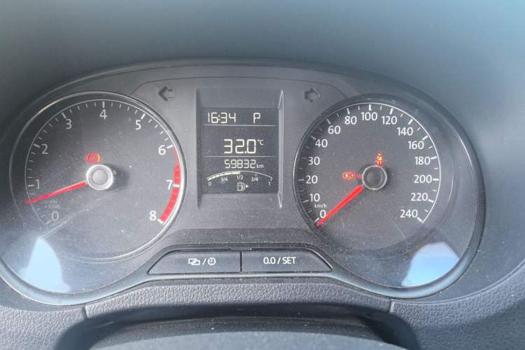 Used Volkswagen Polo 2016 1.4L Automatic Trendy Model Odometer Close Up