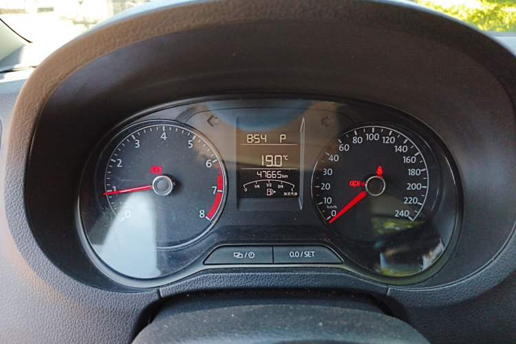 Used Volkswagen Polo 2016 1.4L Automatic Trendy Model Odometer Close Up