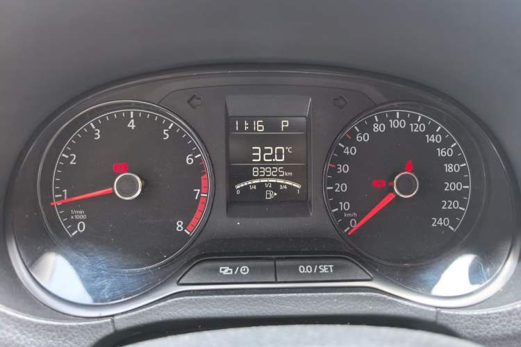 Used Volkswagen Polo 2016 1.4L Automatic Trendy Model Odometer Close Up