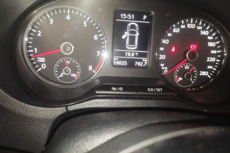 Used Volkswagen Polo 2016 1.4TSI GTI Odometer Close Up