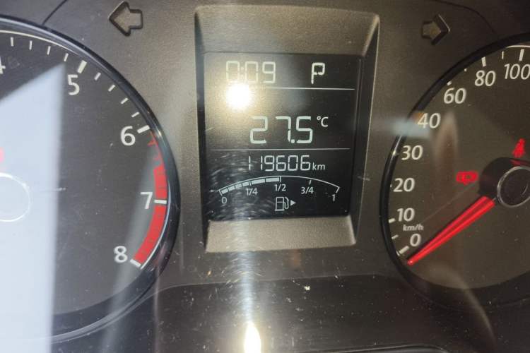 Used Volkswagen Polo 2016 1.4L Automatic Trendy Model Odometer Close Up