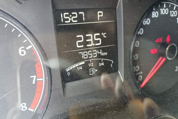 Used Volkswagen Polo 2016 1.4L Automatic Trendy Model Odometer Close Up