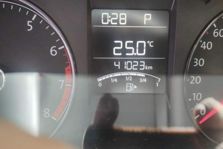 Used Volkswagen Polo 2016 1.4L Automatic Trendy Model Odometer Close Up