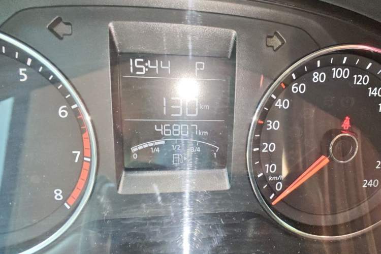 Used Volkswagen Polo 2016 1.6L Automatic Comfort Model Odometer Close Up