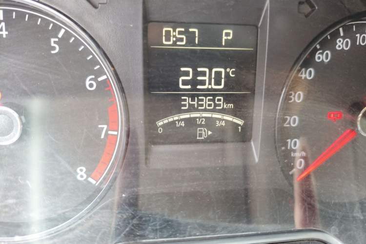 Used Volkswagen Polo 2016 1.4L Automatic Trendy Model Odometer Close Up
