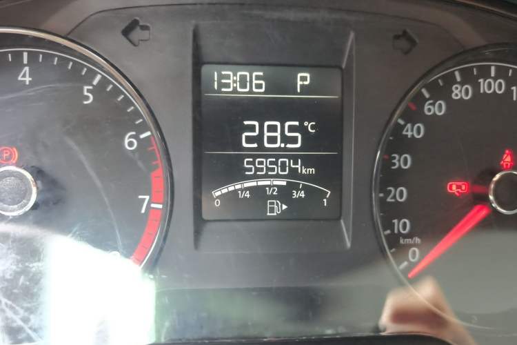 Used Volkswagen Polo 2016 1.4L Automatic Trendy Model Odometer Close Up