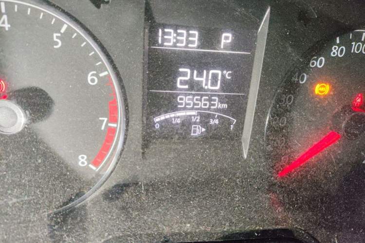 Used Volkswagen Polo 2016 1.4L Automatic Trendy Model Odometer Close Up