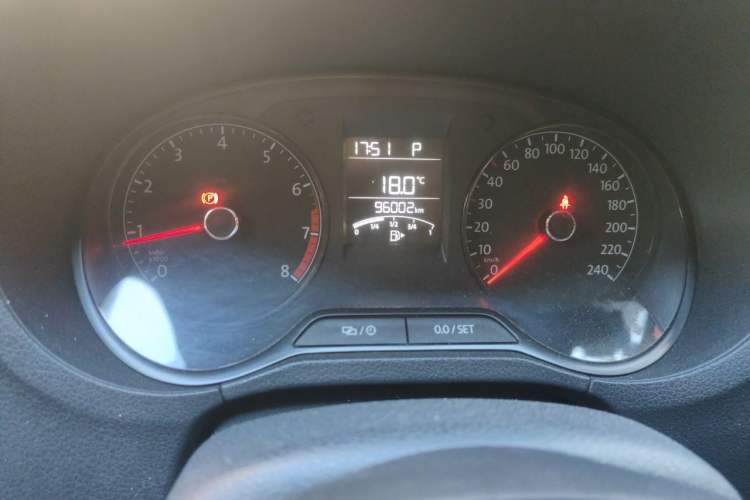 Used Volkswagen Polo 2016 1.4L Automatic Trendy Model Odometer Close Up
