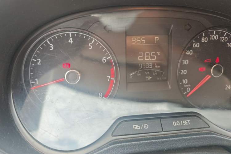 Used Volkswagen Polo 2016 1.4L Automatic Trendy Model Odometer Close Up