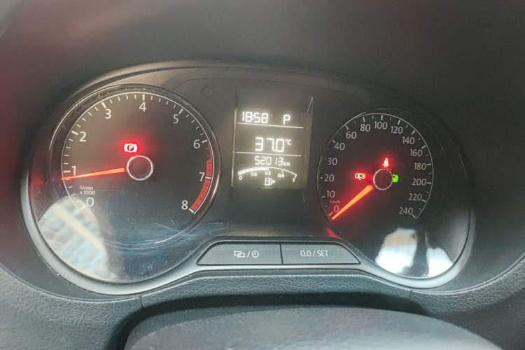 Used Volkswagen Polo 2016 1.4L Automatic Trendy Model Odometer Close Up
