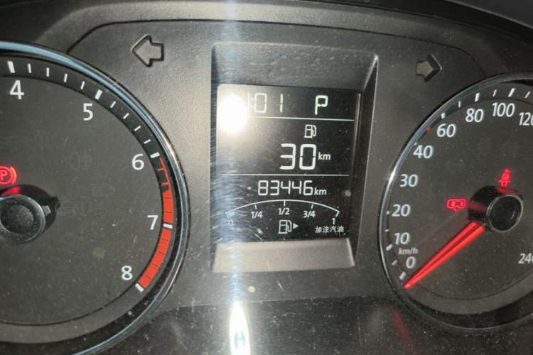 Used Volkswagen Polo 2016 1.6L Automatic Comfort Model Odometer Close Up