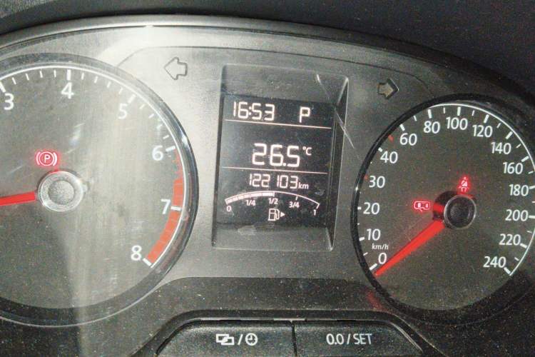 Used Volkswagen Polo 2016 1.4L Automatic Trendy Model Odometer Close Up