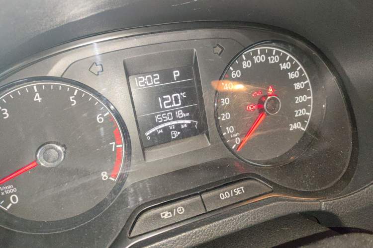 Used Volkswagen Polo 2016 1.4L Automatic Trendy Model Odometer Close Up