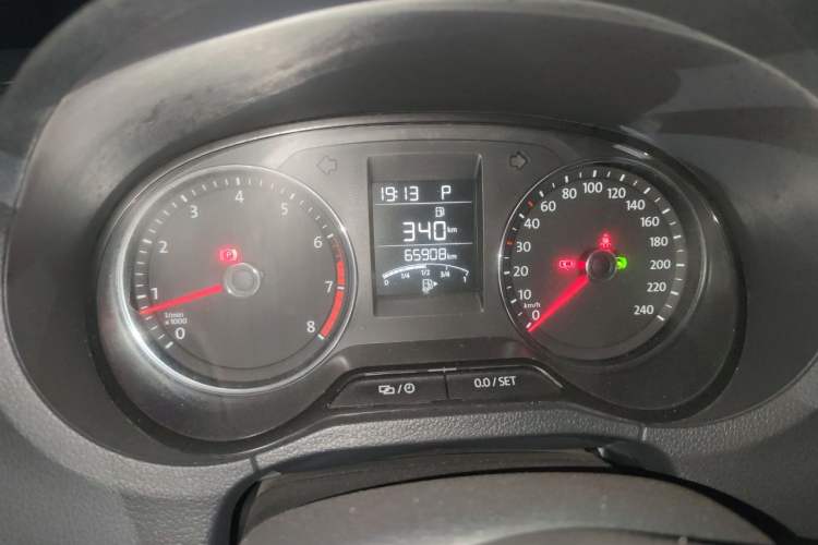 Used Volkswagen Polo 2016 1.6L Automatic Comfort Model Odometer Close Up