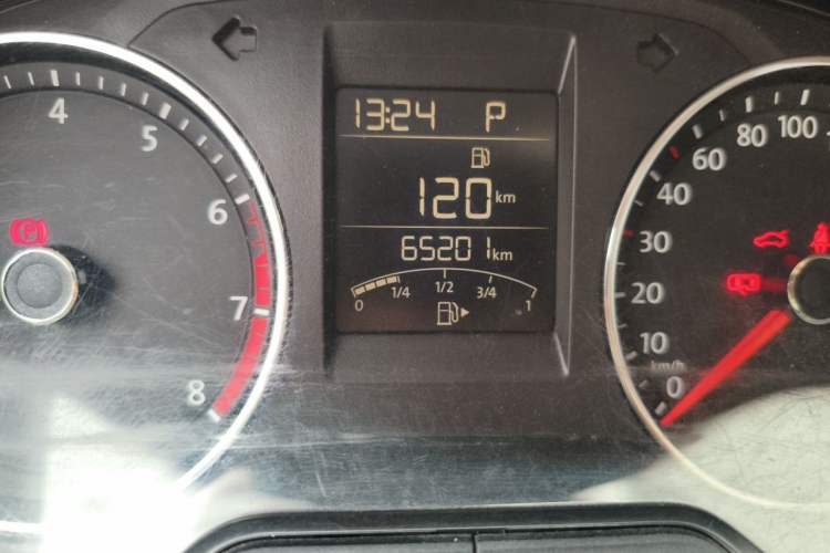 Used Volkswagen Polo 2016 1.6L Automatic Comfort Model Odometer Close Up