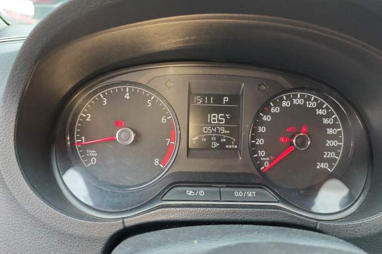 Used Volkswagen Polo 2016 1.4L Automatic Trendy Model Odometer Close Up