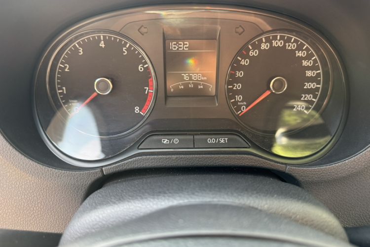 Used Volkswagen Polo 2016 1.4L Automatic Trendy Model Odometer Close Up