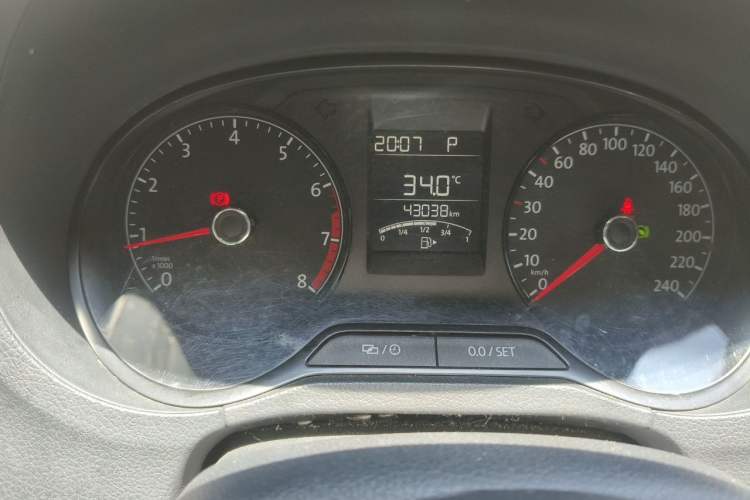 Used Volkswagen Polo 2016 1.4L Automatic Trendy Model Odometer Close Up