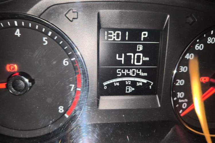 Used Volkswagen Polo 2016 1.6L Automatic Comfort Model Odometer Close Up
