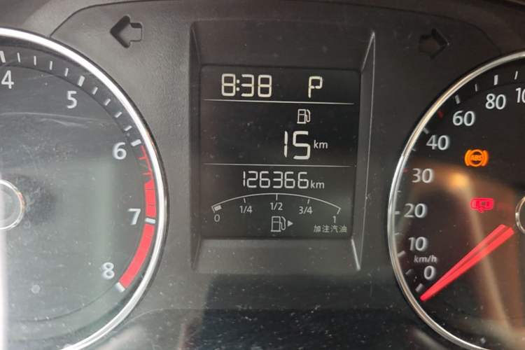 Used Volkswagen Polo 2016 1.6L Automatic Comfort Model Odometer Close Up