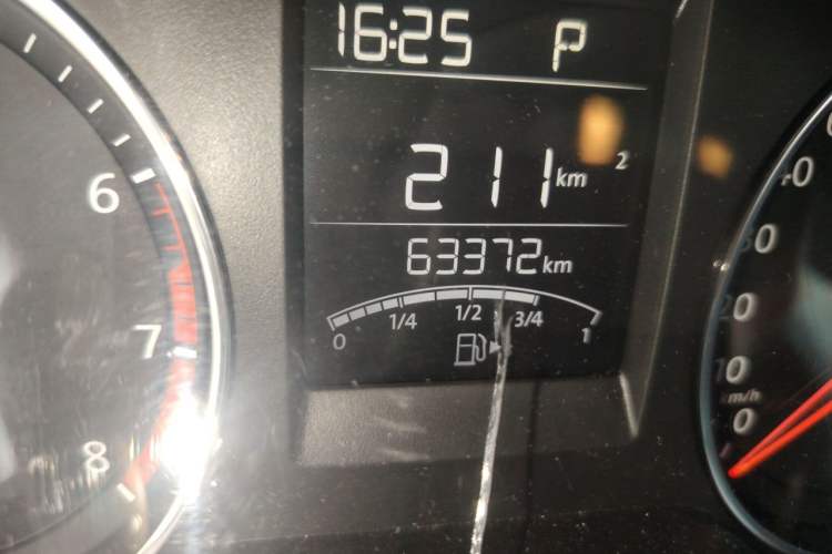 Used Volkswagen Polo 2016 1.6L Automatic Comfort Model Odometer Close Up